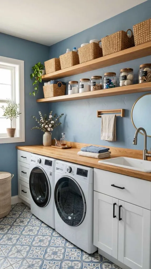Dusty Blue Walls