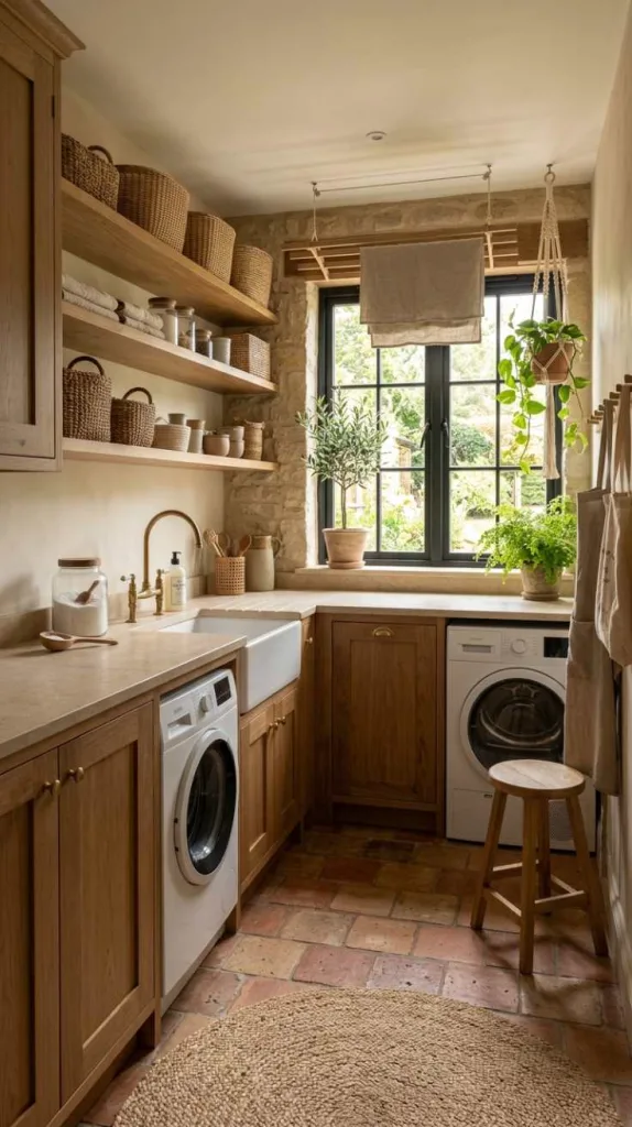 12 Laundry Room Design Ideas for Beautiful Functional Spaces 4 Earthy Natural Layers