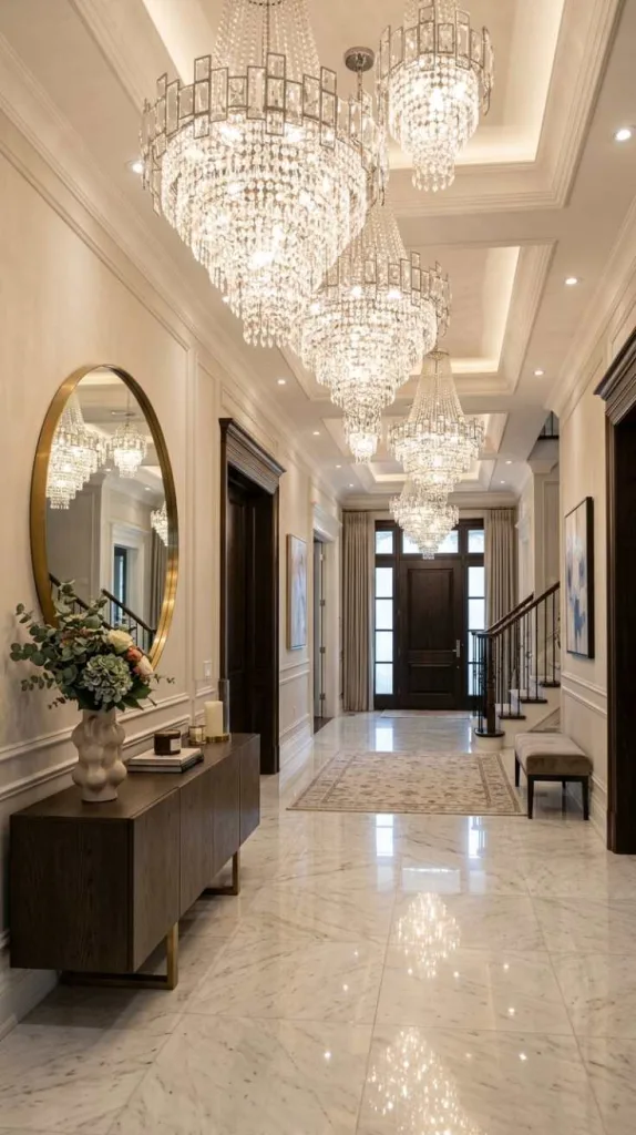 12 Modern Crystal Chandeliers That Elevate Any Space 4 Entryway Sparkle