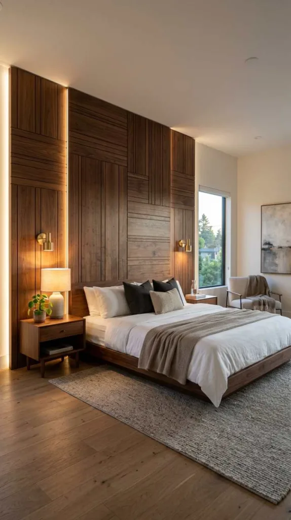 11+ Unique Bed Designs that Instantly Transform your Bedroom 9 Extended Headboard Wall