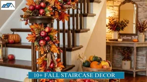 Fall Staircase Decor