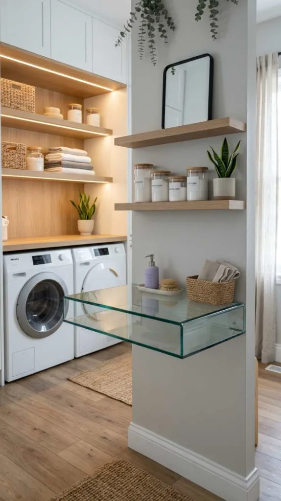 Floating Glass Table