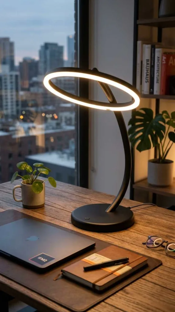 Floating LED Arc Lamp