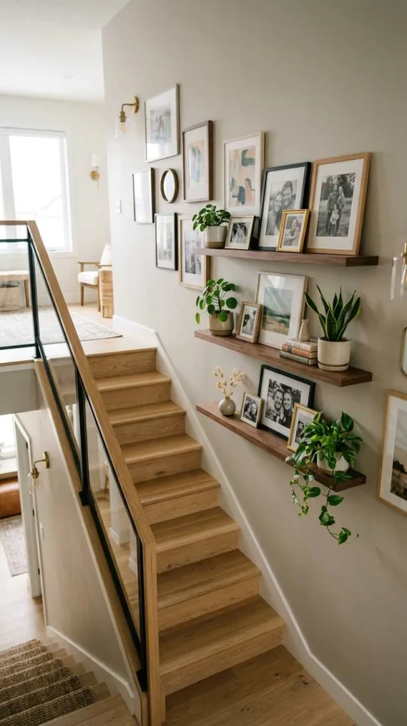 12 Staircase Decor Ideas Wall Stairways for Stylish Homes 3 Floating Shelf Story Display