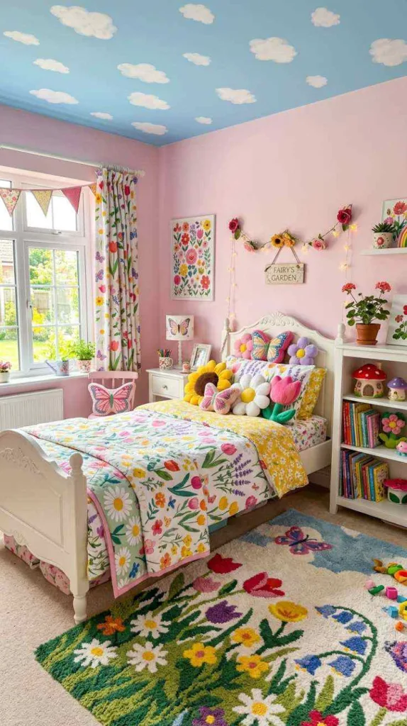 10+ Kid Friendly Bedroom Color Ideas for Restful Sleep 13 Floral Fantasy Colors
