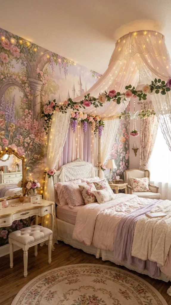 11+ Teen Girl Royalty Magical Princess Bedroom Inspirations 5 Floral Wonderland