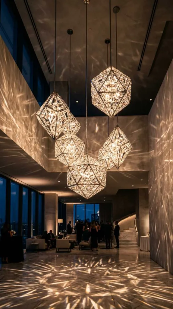12 Modern Crystal Chandeliers That Elevate Any Space 3 Geometric Glow