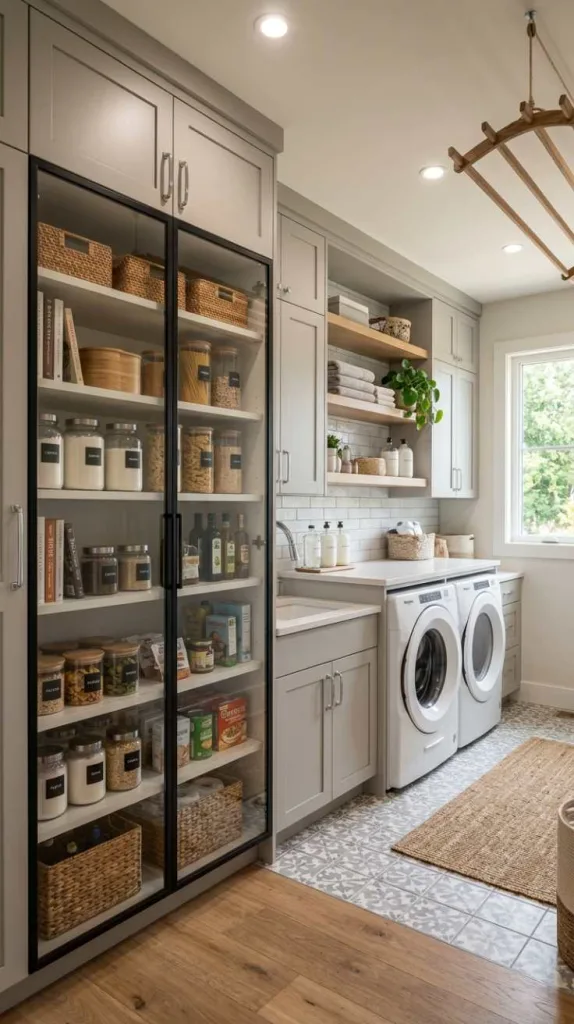 Glass Pantry Cabinet Doors