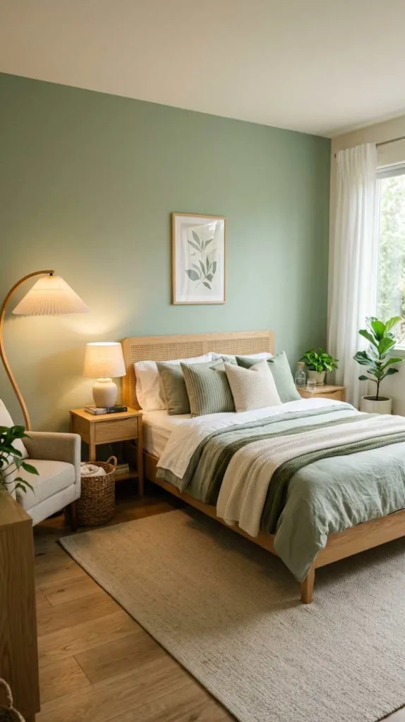 Green Accent Wall Focus