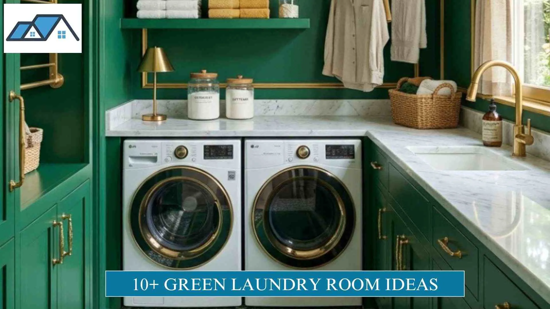 10+ Green Laundry Room Ideas for Fresh Spaces 1 Green Laundry Room Ideas