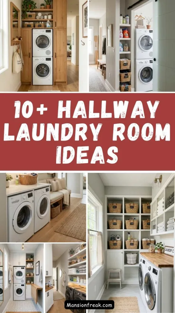 10+ Hallway Laundry Room Ideas with Stacked Washer 2 Hallway Laundry Room Ideas