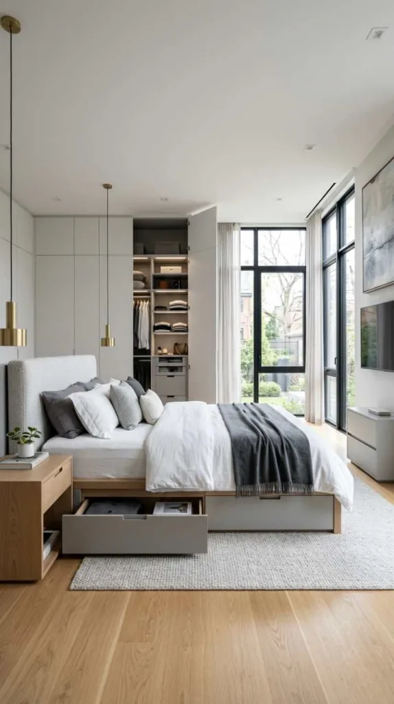 10+ Modern Master Bedroom Ideas You'll Love 13 Hidden Storage Design