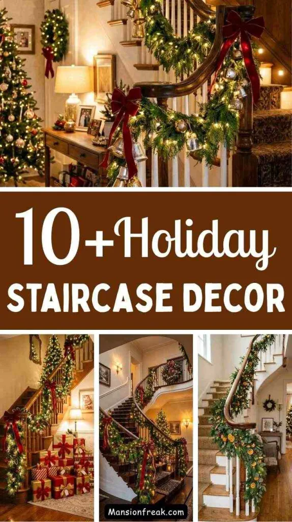 Holiday Staircase Decor