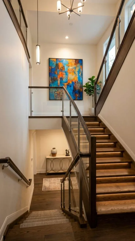 11+ Closed Staircase Ideas Decor for Beautiful Home 12 Large Scale Artwork