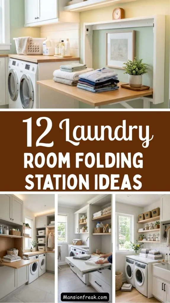 12 Laundry Room Folding Station Ideas for Organized Spaces 2 Laundry Room Folding Station Ideas