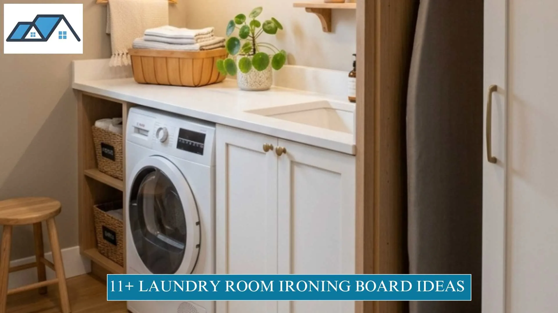 11+ Laundry Room Ironing Board Ideas with Hidden Storage 1 Laundry Room Ironing Board Ideas