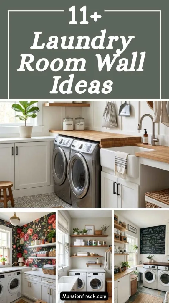 11+ Laundry Room Wall Ideas with Rustic Charm 2 Laundry Room Wall Ideas