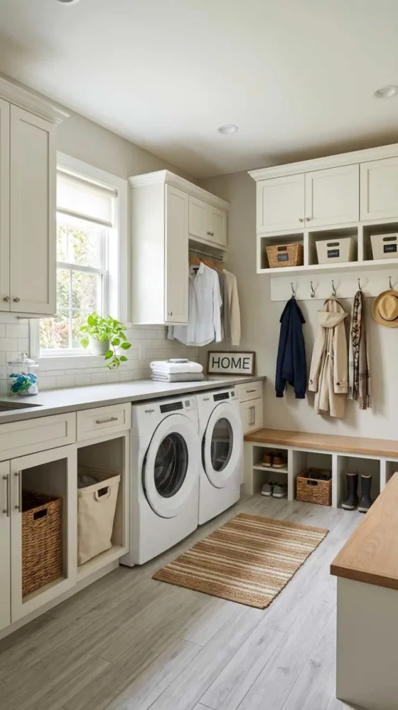 Laundry and Mudroom Combo
