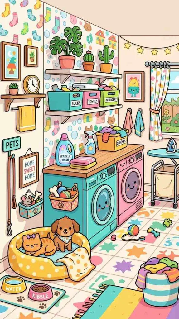 11+ Toca Boca Laundry Room Ideas for Aesthetic Home 8 Laundry and Pet Corner
