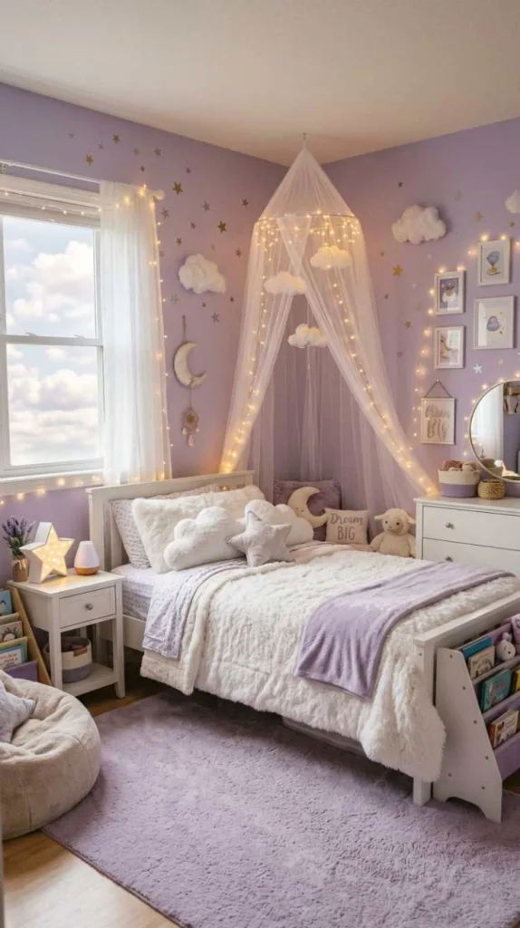 10+ Dreamy Girls Bedroom Color Ideas That Feel Like Magic 8 Lavender Cloud Bedroom