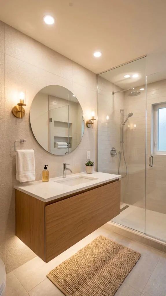 10+ Small Bathroom Design Ideas That Make a Big Impact 13 Layered Lighting