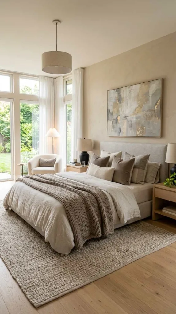 10+ Modern Master Bedroom Ideas You'll Love 3 Layered Neutral Comfort