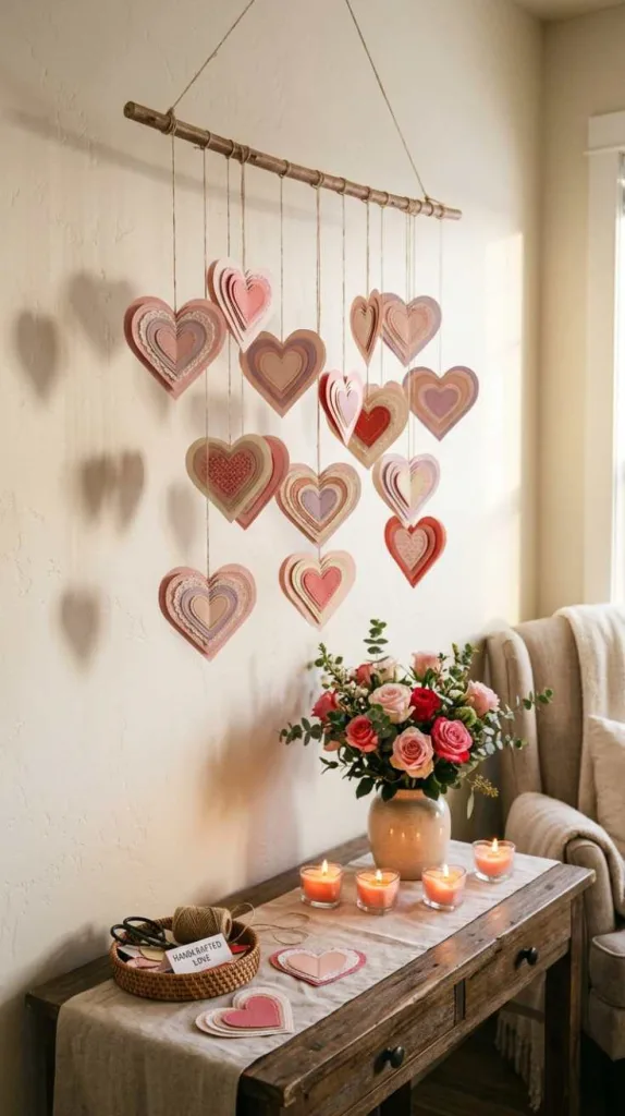 Layered Paper Hearts