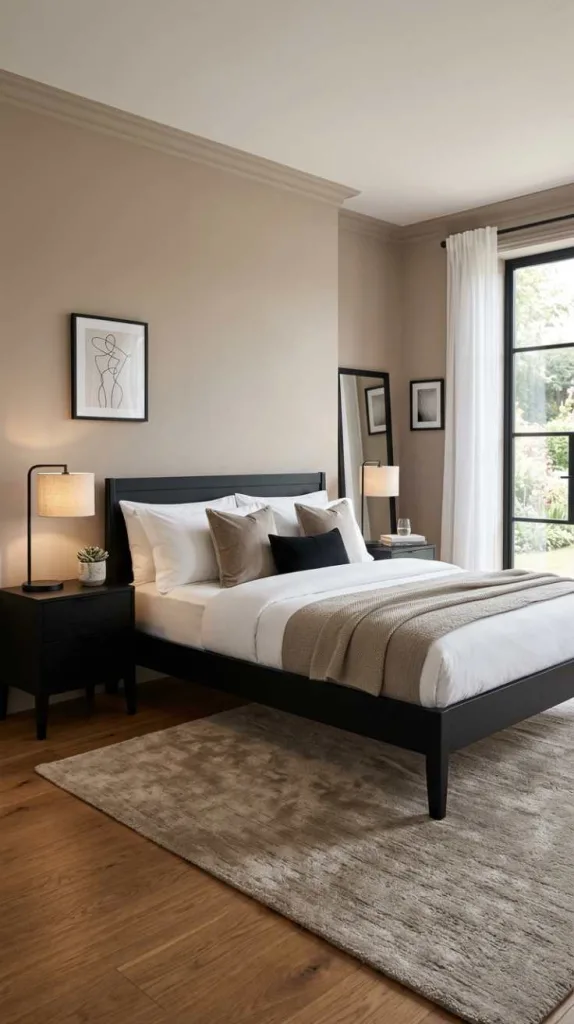 12 Stunning Bedroom Color Ideas With Black Furniture 13 Light Taupe Elegance