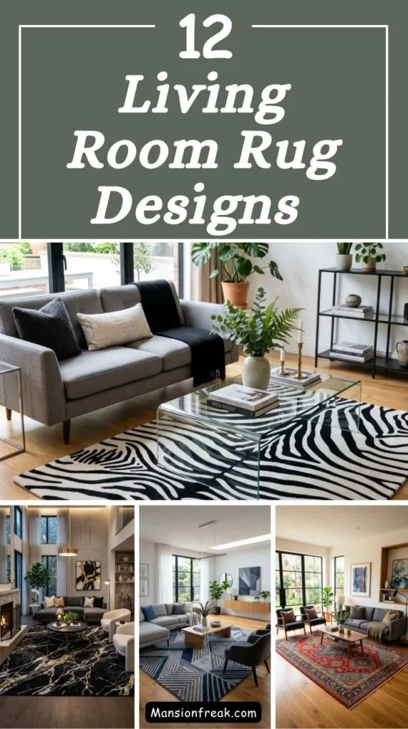 Living Room Rug Designs