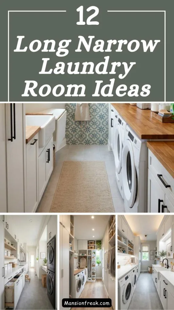 Long Narrow Laundry Room Ideas