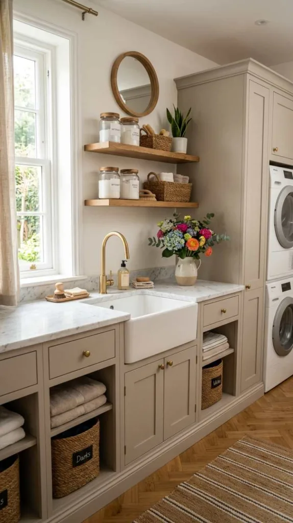 Marble-Top Sink Station