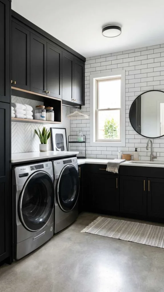 Matte Black Cabinets