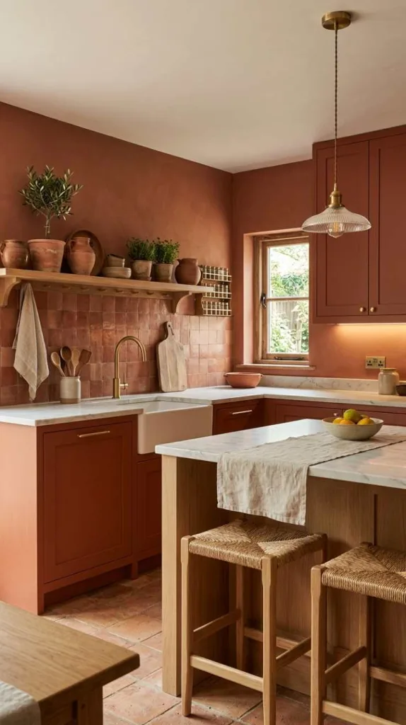 12 Terracotta Kitchen Color Ideas That Warm Up Your Space 9 Matte Finish Styling