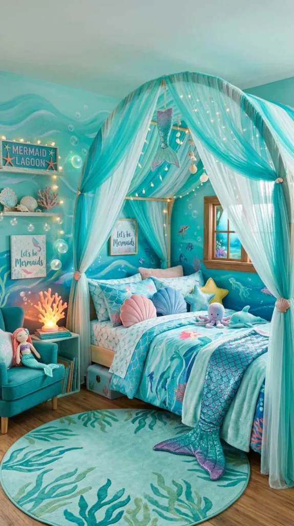 Mermaid Lagoon Aqua Blues