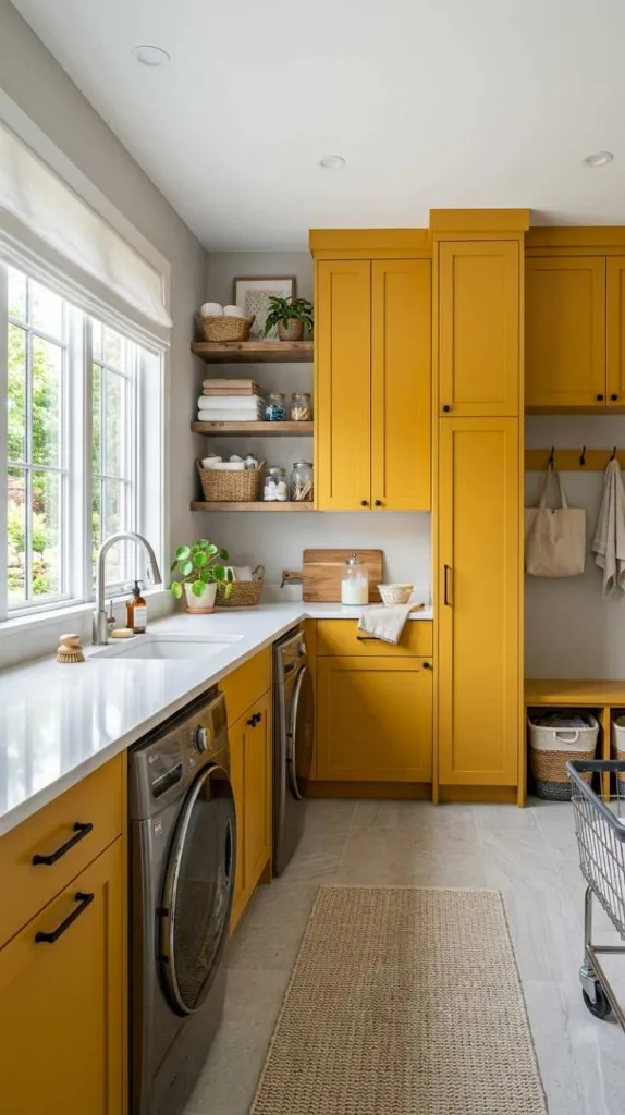 Mustard Yellow Cabinet