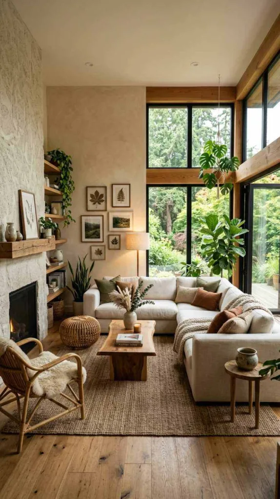12 Inspiring Modern Living Room Decor Trends 11 Nature-Inspired Design
