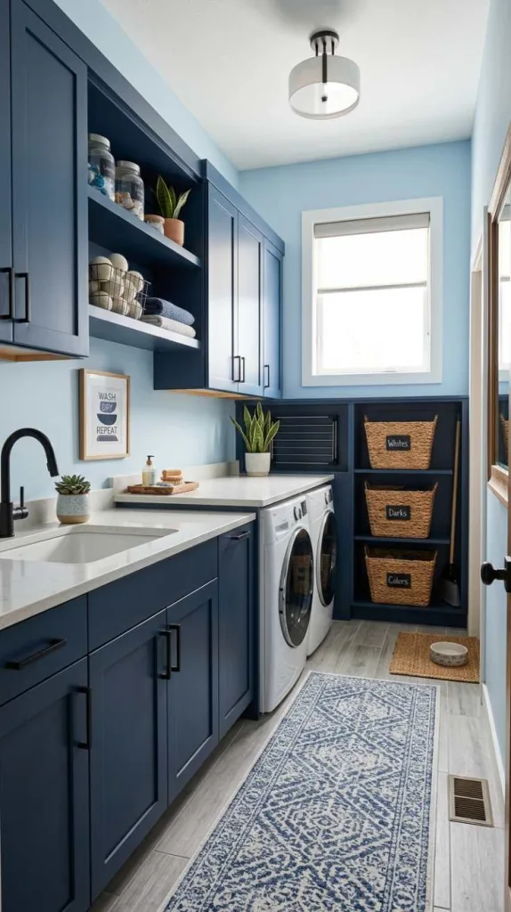 Navy Blue Cabinet