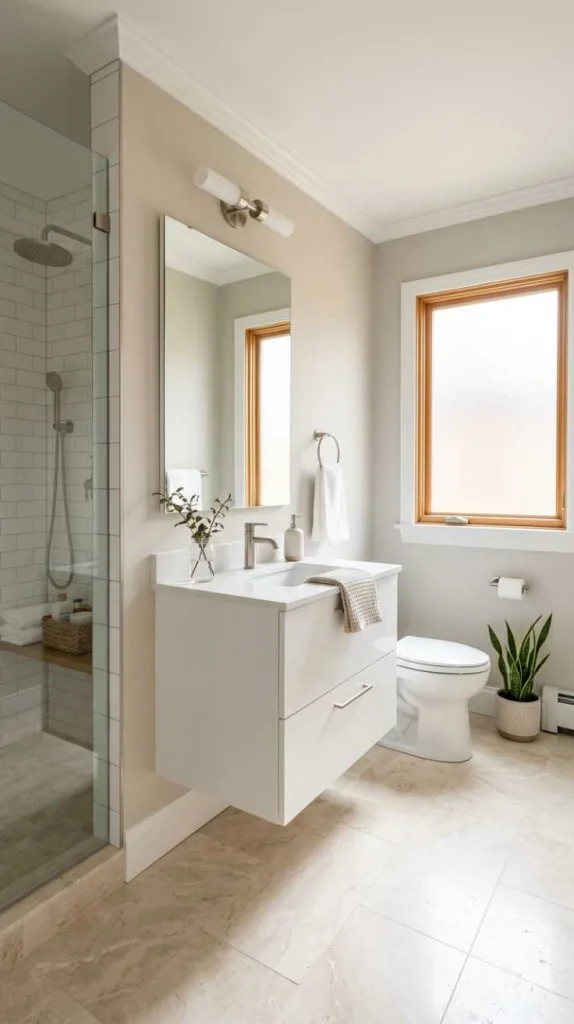 10+ Small Bathroom Design Ideas That Make a Big Impact 5 Neutral Colors