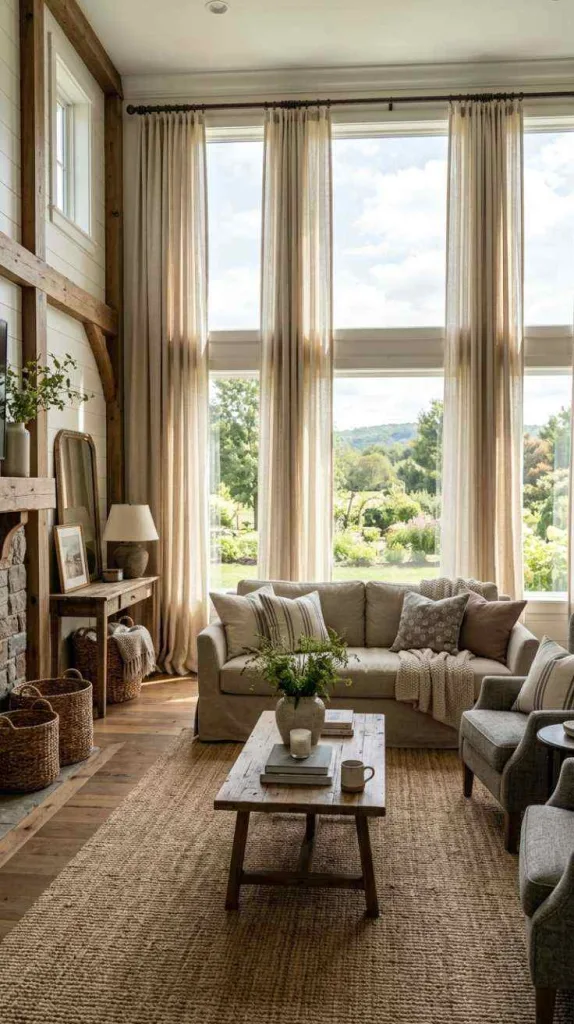 Neutral-Toned Curtains