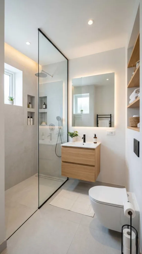 10+ Small Bathroom Design Ideas That Make a Big Impact 14 Open Layout