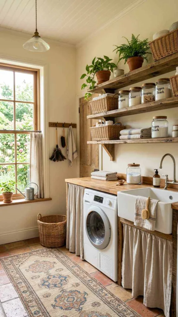 Open Wood Shelves