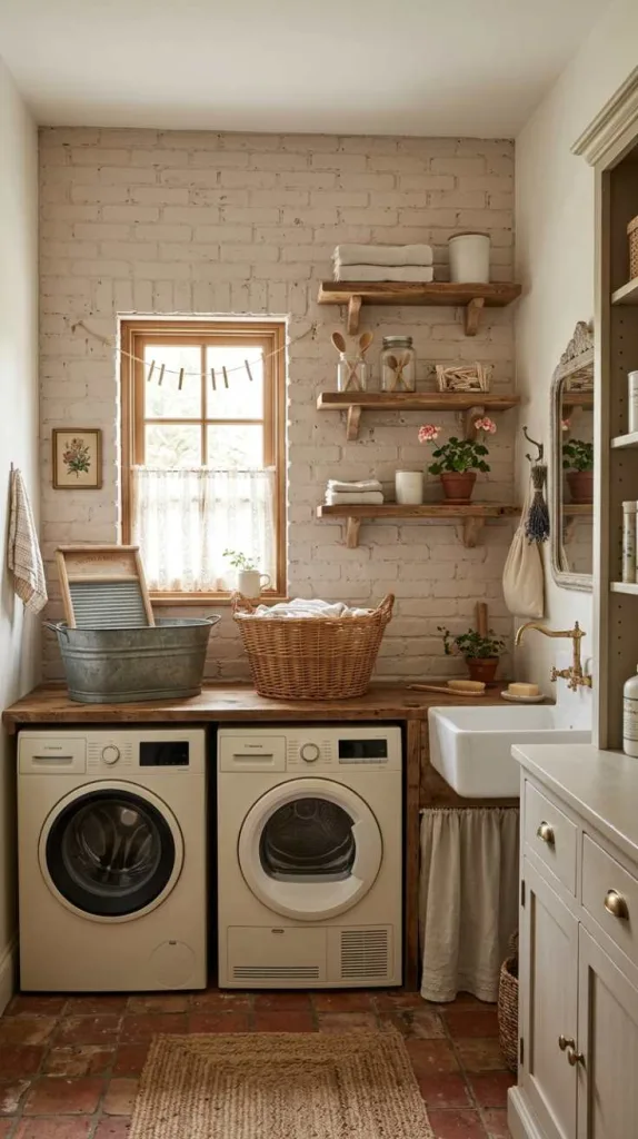 Painted Brick Accent