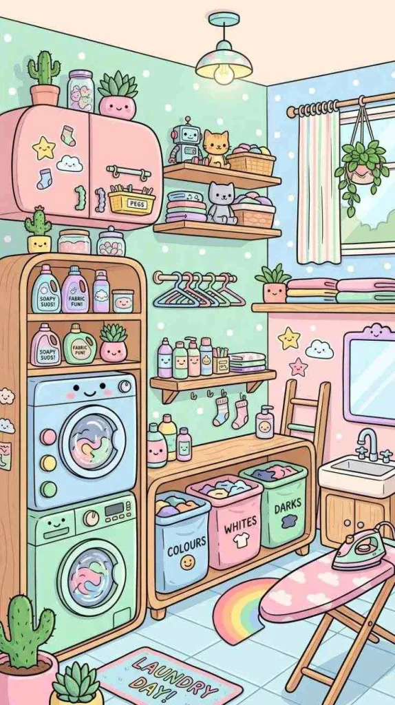 11+ Toca Boca Laundry Room Ideas for Aesthetic Home 5 Pastel Color Theme