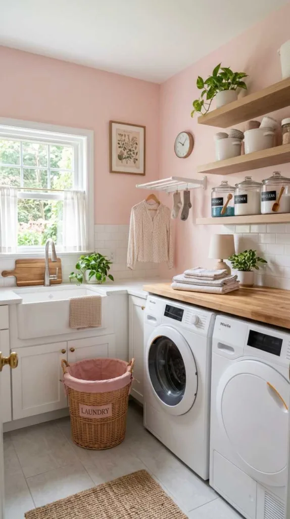 Pastel Pink Accent Walls