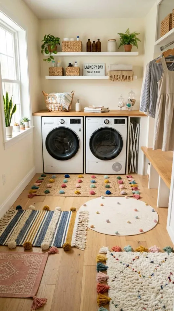Pom-Pom or Tasseled Rugs