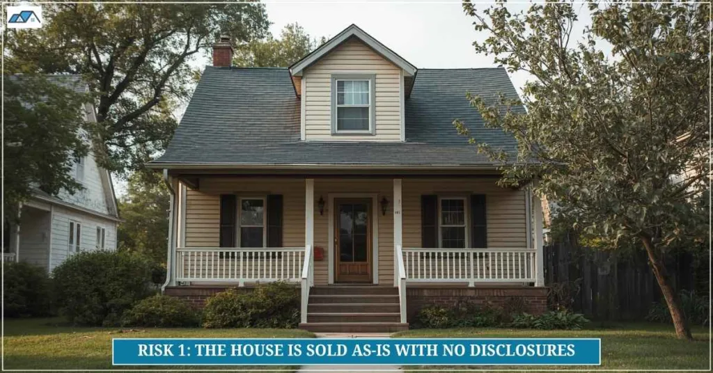 Risk 1: The House Is Sold As-Is With No Disclosures