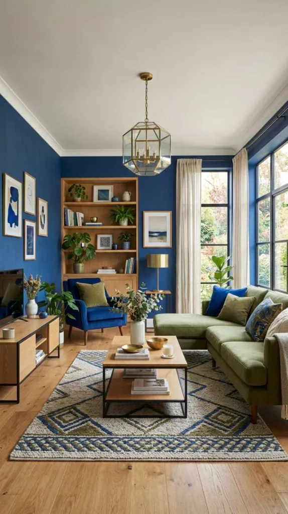 Royal Blue and Olive Depth