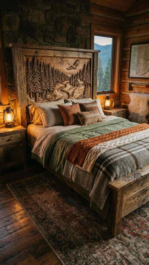 11+ Unique Bed Designs that Instantly Transform your Bedroom 7 Rustic Retreat Bed Design