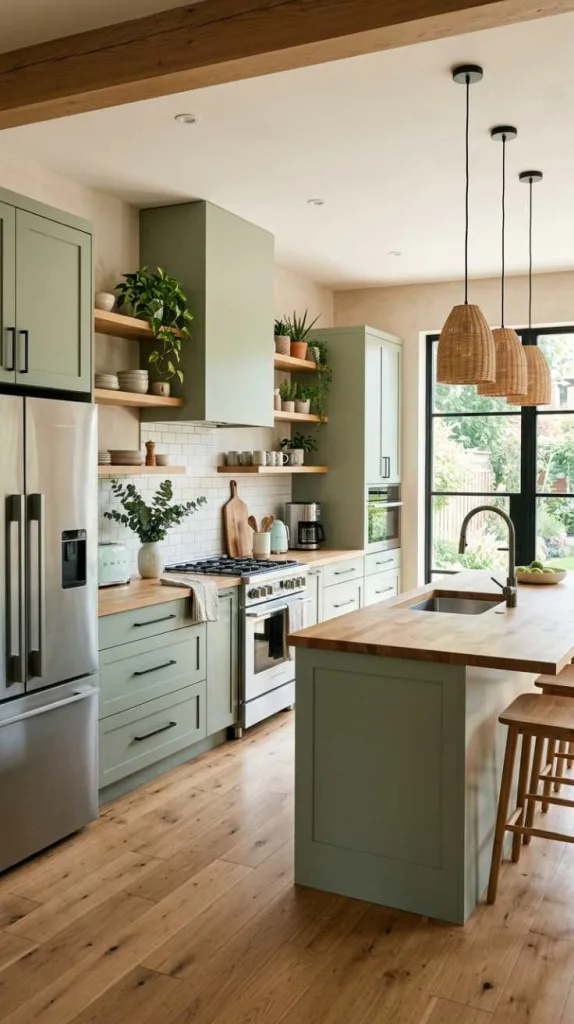 12 Designer Approved Modern Kitchen Colors That Feel Luxurious 5 Sage Green