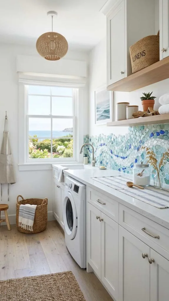 Sea Glass Backsplash